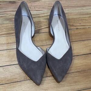 Marc Fisher Women's Taupe Suede Pointed Flats NWOT